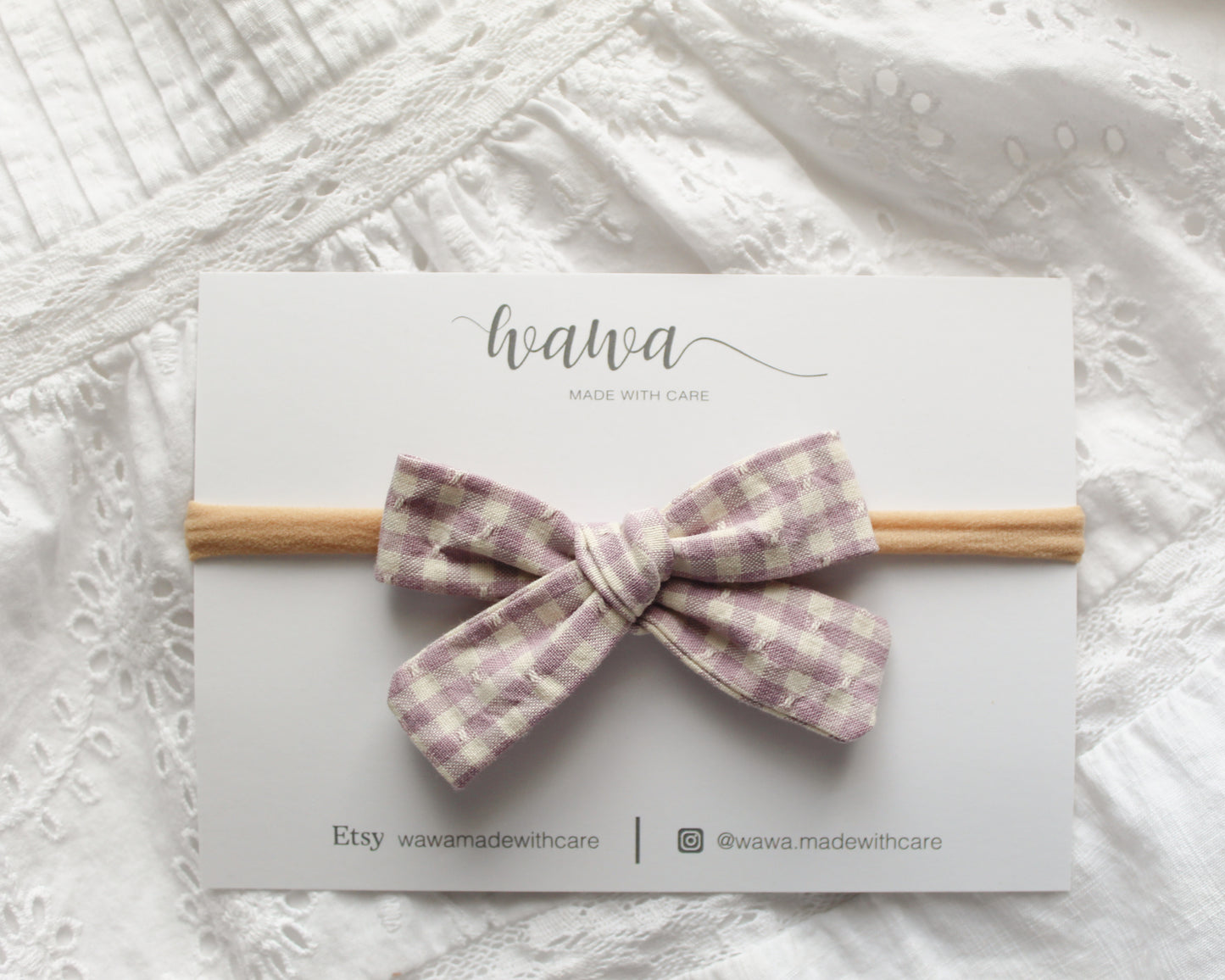 SCHOOL GIRL | LILAC GINGHAM