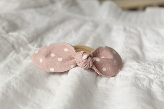 BUNNY TIE | PINK & DOTS