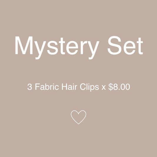 MYSTERY SET | FABRIC HAIR CLIPS